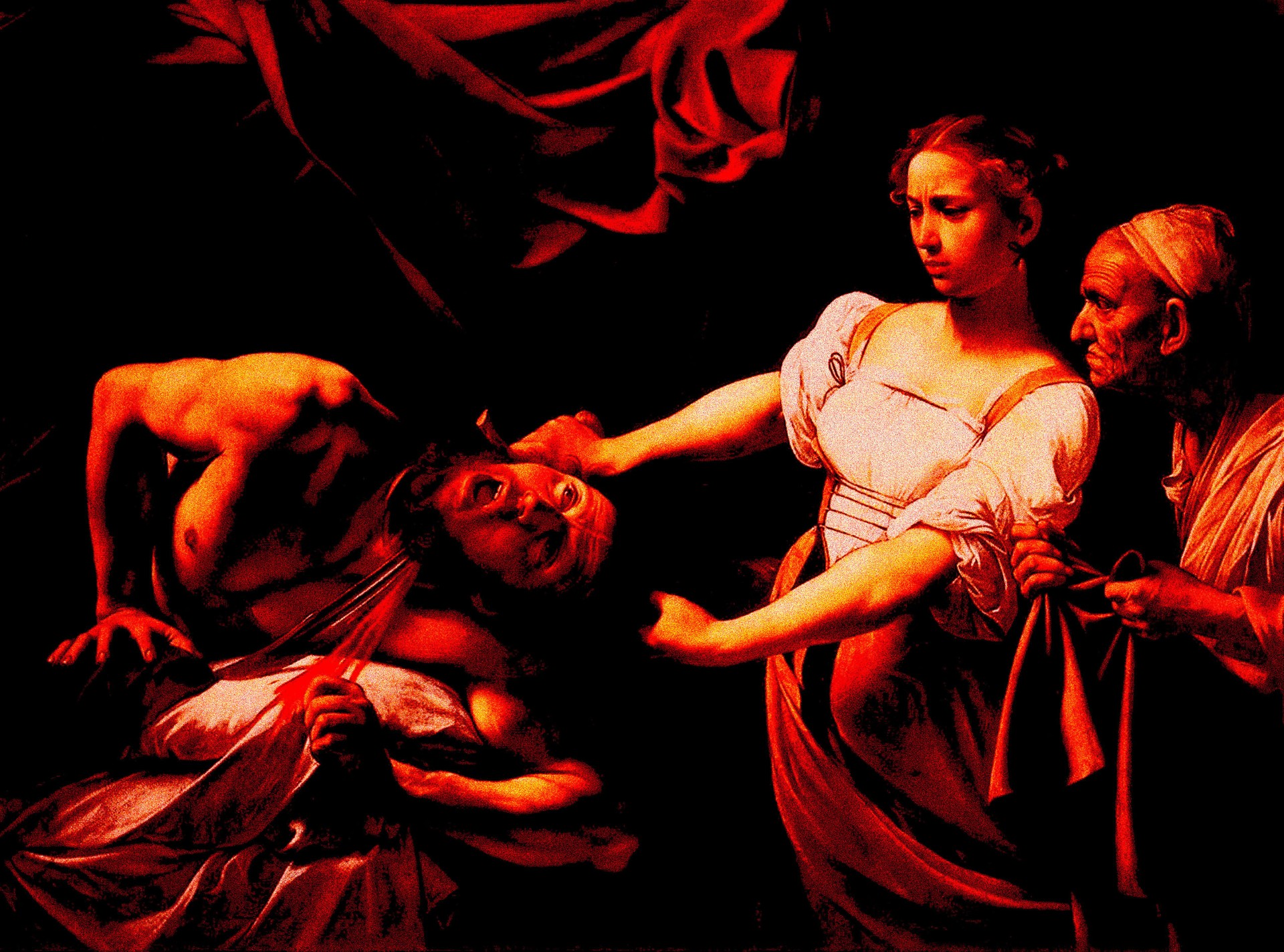 Les 7 décapitations de Caravage-Sérigraphies de Manuel Scalora - Les Modernes - librairie Grenoble