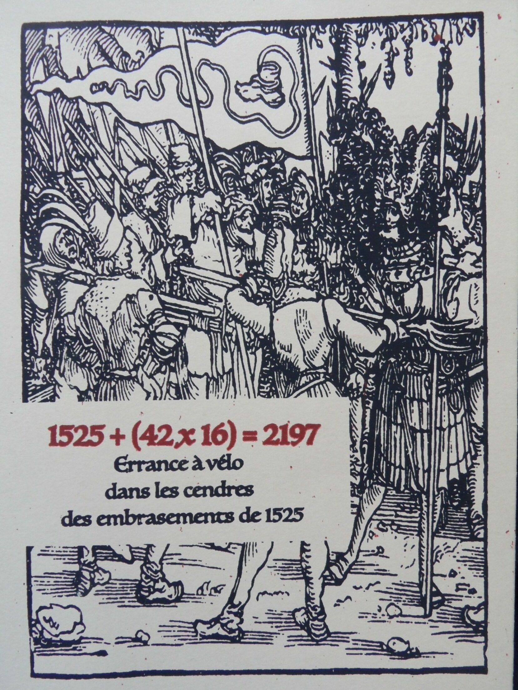 Errance à vélo dans les cendres des embrasements de 1525 - Les Modernes - librairie Grenoble