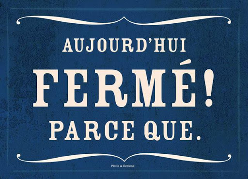 Fermeture exceptionnelle le premier avril - Les Modernes - librairie Grenoble